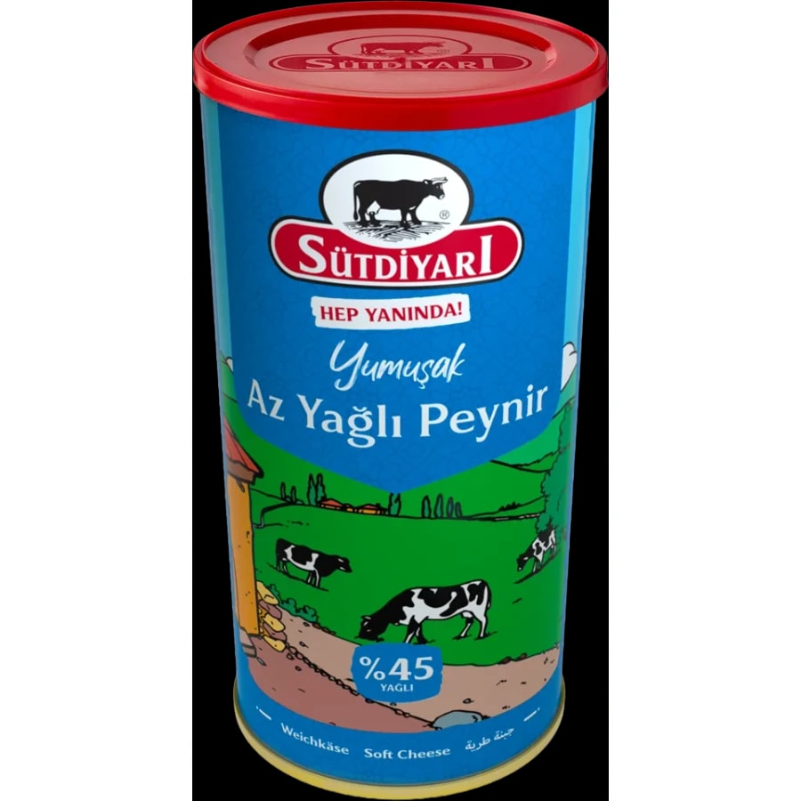 Sütdiyarı Peynir/Käse Yumuşak 45+ 800g Acik Mavi Kapak