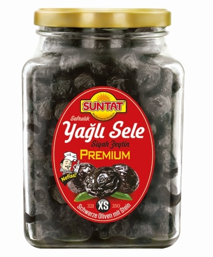 SUNTAT Premium Sele Schwarze Oliven6x1600ml Gl