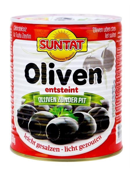 SUNTAT Oliven geschwärtz leicht ges. 850ml