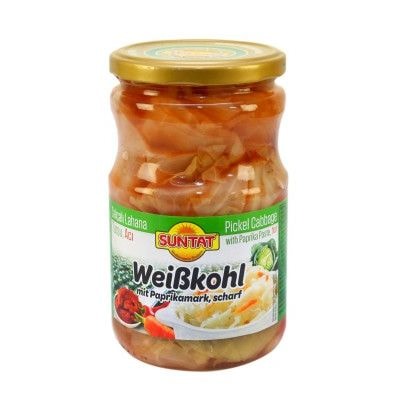 SUNTAT Sauerkraut mit scharfer Soße 12 x 660 ml Dose