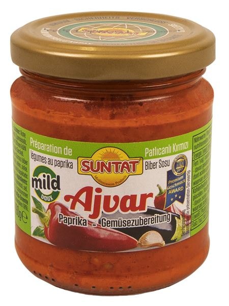 SUNTAT Ajvar mild 212ml Gl.