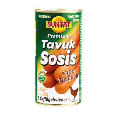 Hähnchenwurst 800 g vakuumverpackt.