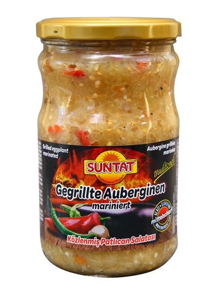 SUNTAT Gegr. Auberginen Mittelscharf 660ml